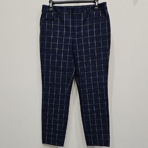 Banana Republic Blue and White Dress Jumpsuit Tailored Fit